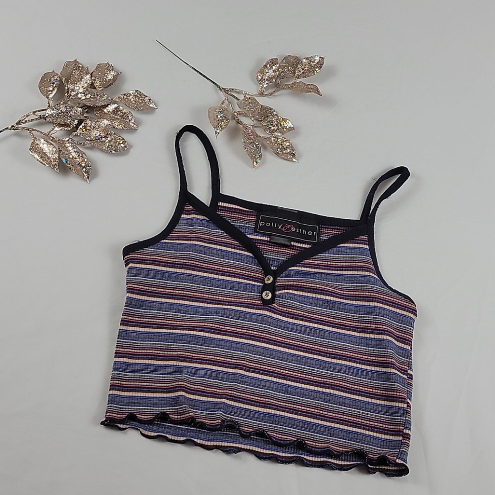 Polly & Esther striped crop top - Picture 1 of 3